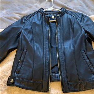 Cole haan leather jacket